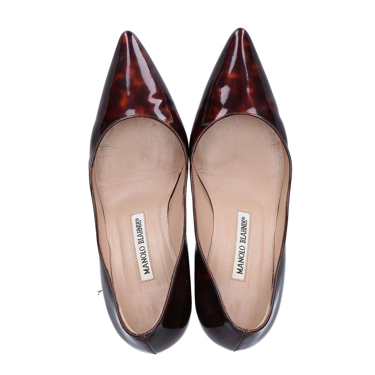MANOLO BLAHNIK マノロブラニク パテント ポインテッドトゥ パンプス