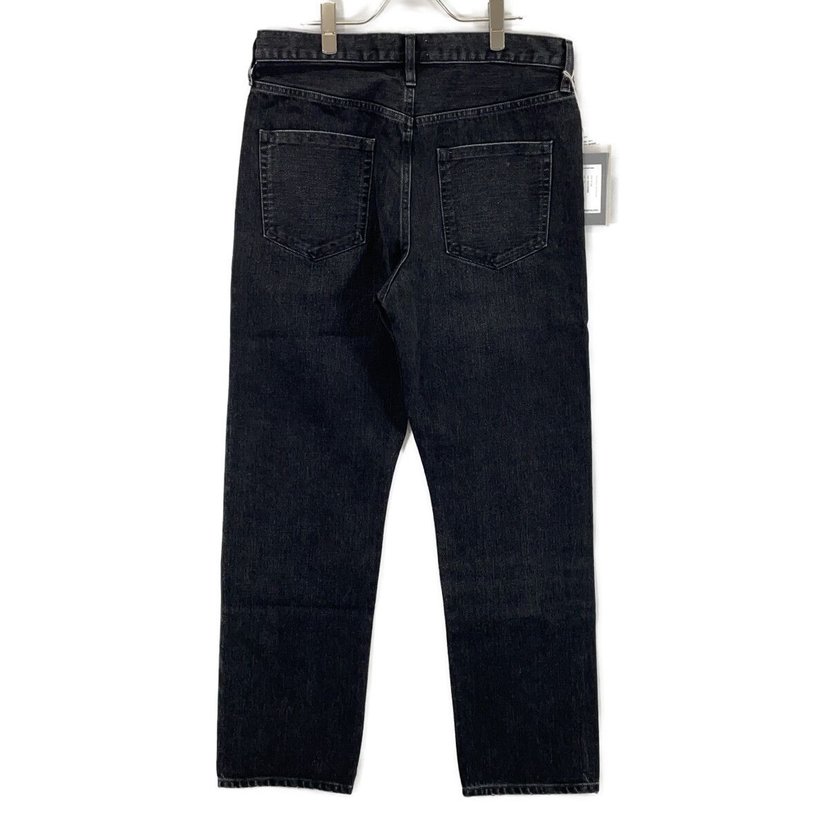 TANAKA タナカ ST-126 THE STRAIGHT JEAN TROUSERS ブラック コットン 
