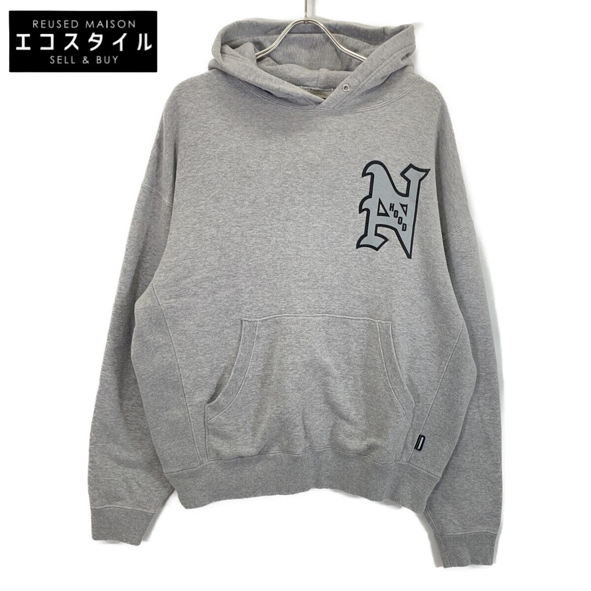 NEIGHBORHOOD　ネイバーフッド　222TPNH-CSM02 グレー COLLEGE-S HOODED LS CO　M