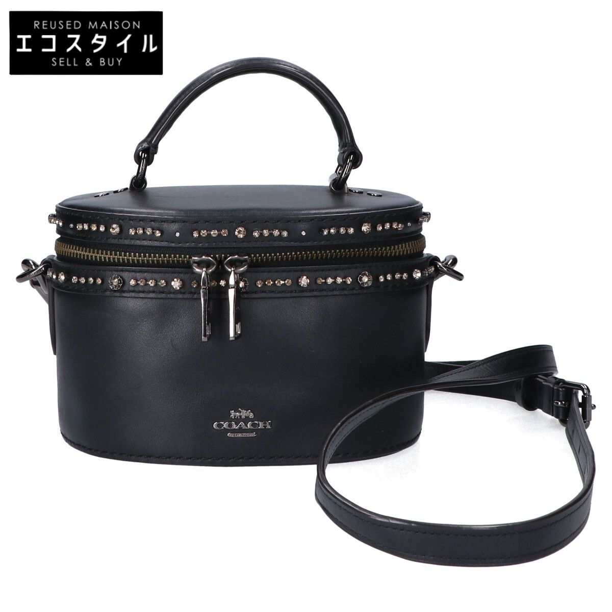 COACH　コーチ　x セレーナゴメス 39292 ラインストーン 2WAY バニティ