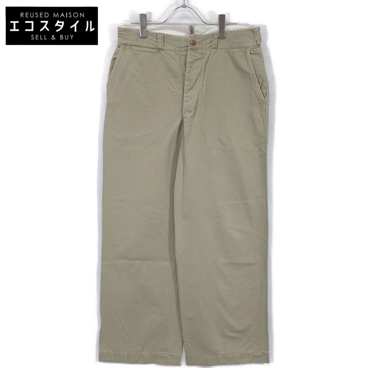 U.S.ARMY　ユーエスアーミー　50's ベージュ ボタンフライ chino trousers チノトラウザーズ　30×31