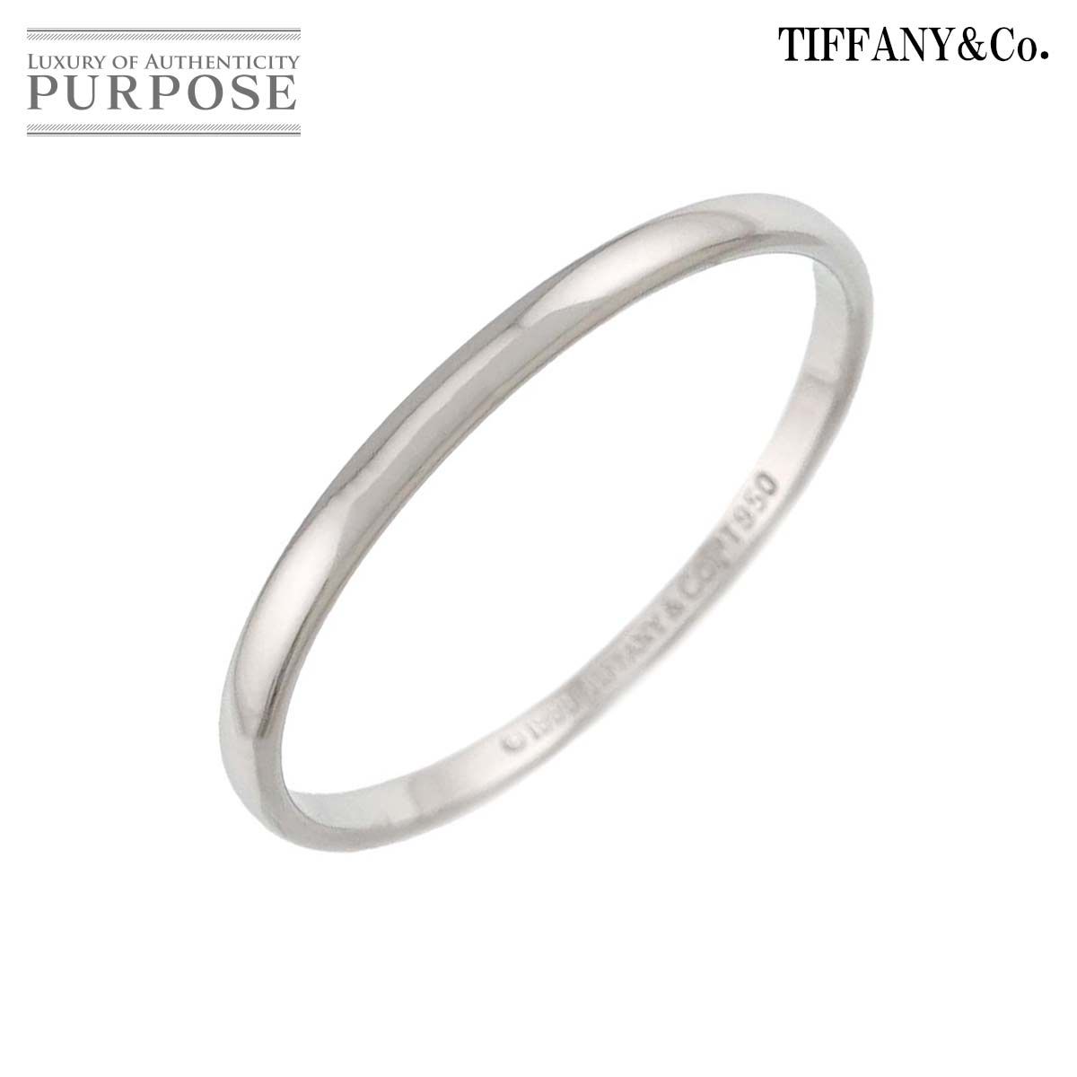 ティファニー TIFFANY&Co. フォーエバー 22号 リング 幅2mm Pt プラチナ 指輪 Forever Ring 90327529