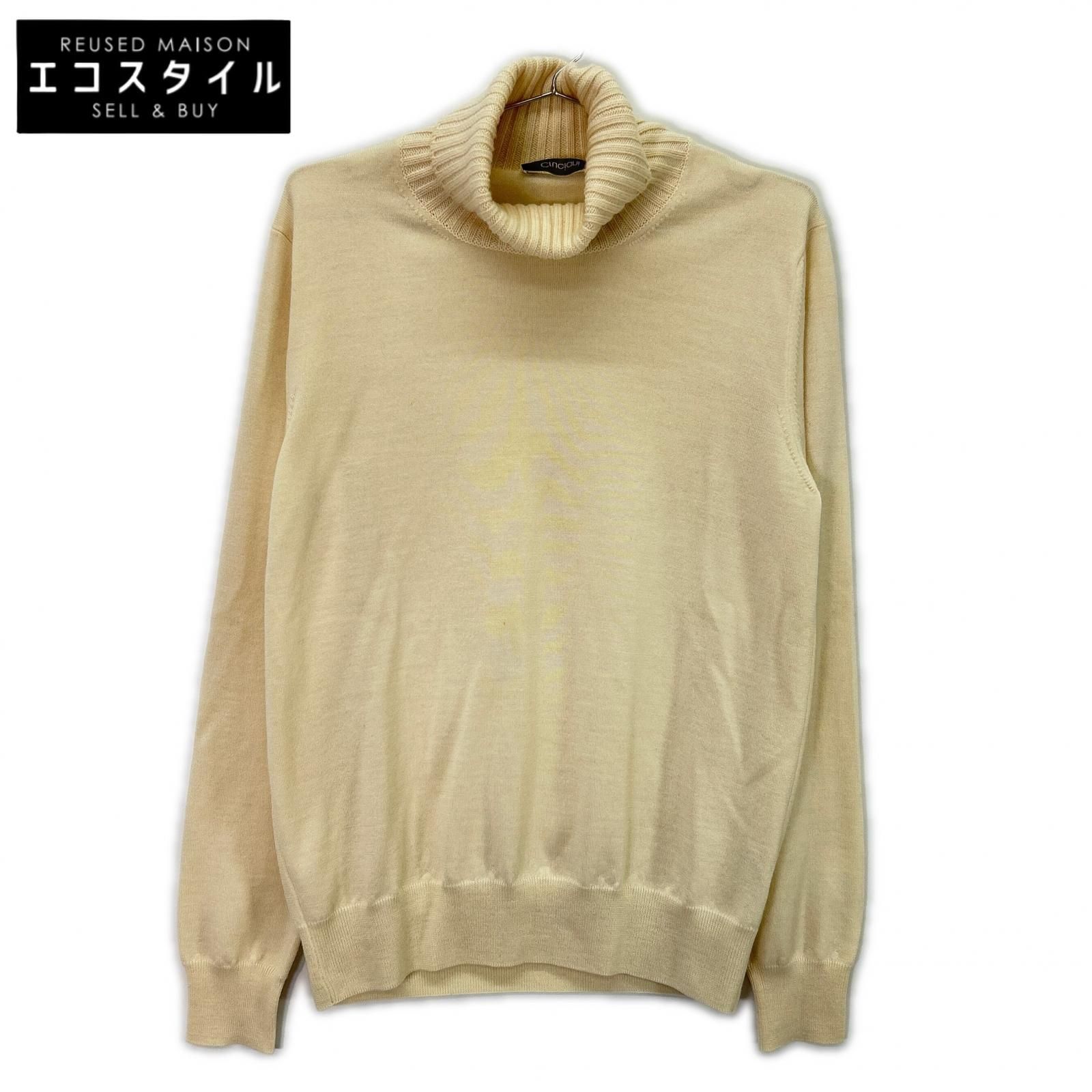 Cruciani　クルチアーニ　JU4202 ホワイト ウール100 ハイネックニット　46 8,276円