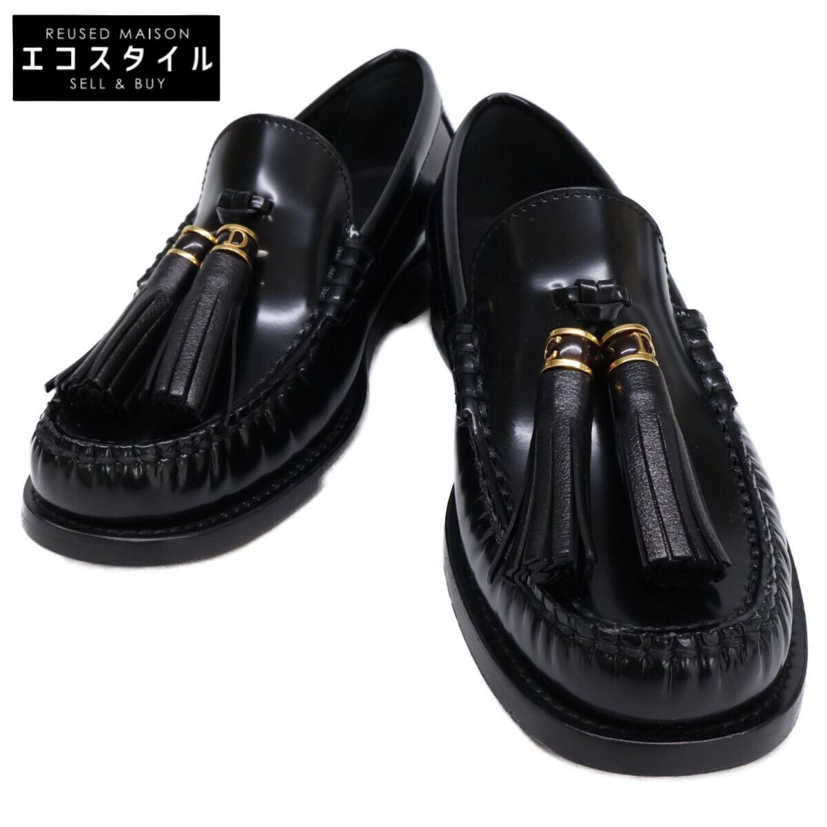 Christian Dior　クリスチャンディオール　【新品同様/23AW】D-Academy D-アカデミー CDイニシャル タッセルローファー　35