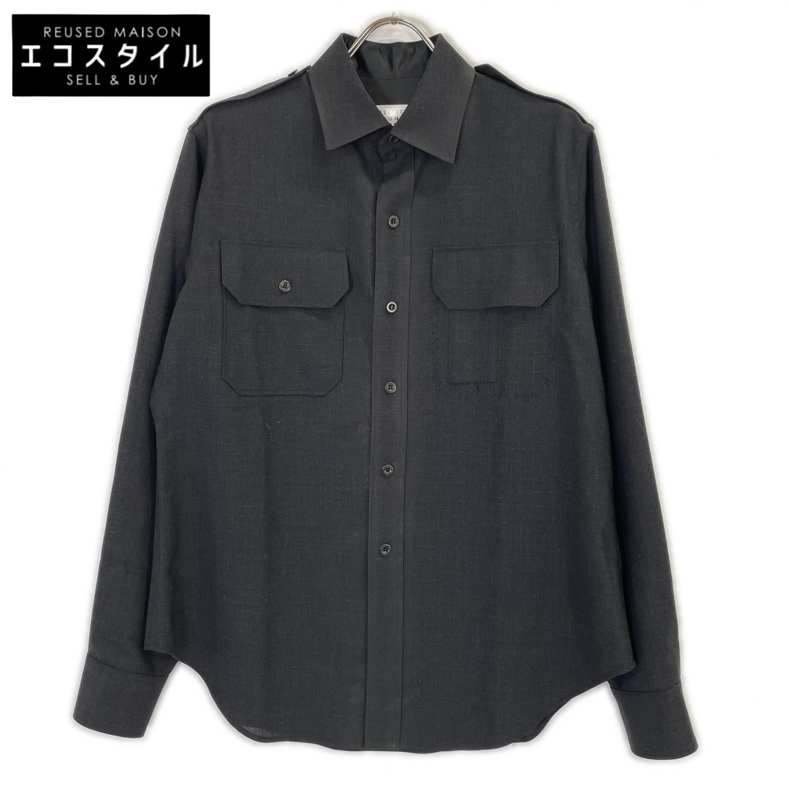 Maison margiela　メゾンマルジェラ　25AW S50DT0059 Military Wool L/S Shirt ミリタリーウール ロングスリーブシャツ 長袖シャツ　36