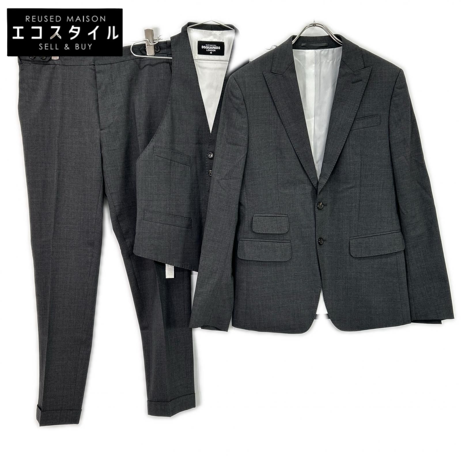 DSQUARED2　ディースクエアード　【美品/国内正規】S74FS0018 2Bシングル 3P スーツ　48