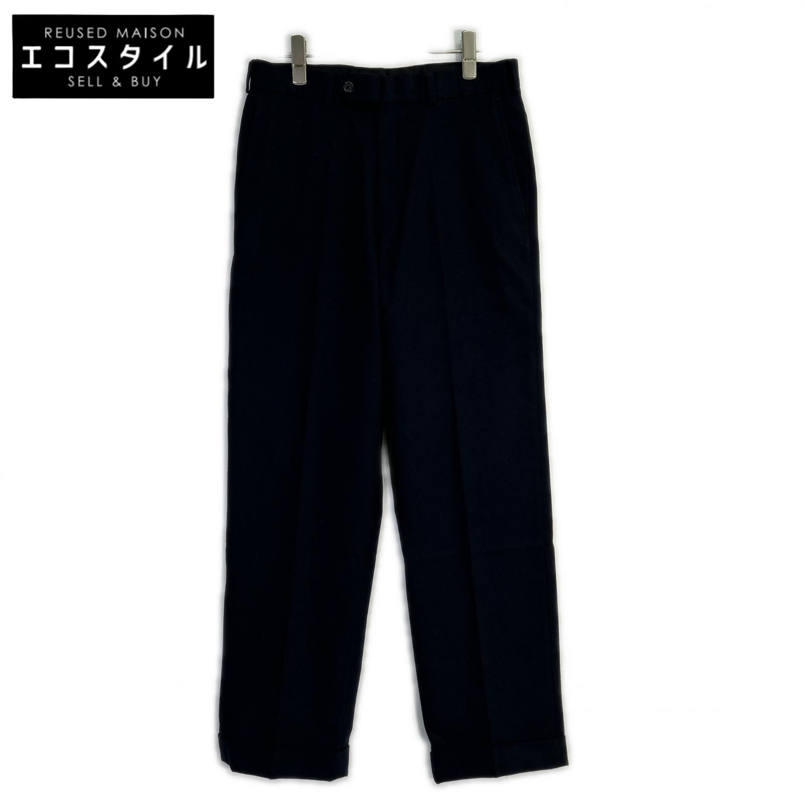 BrooksBrothers　ブルックスブラザーズ　100211458 ネイビー ウールカシミヤ フランネル トラウザーズ