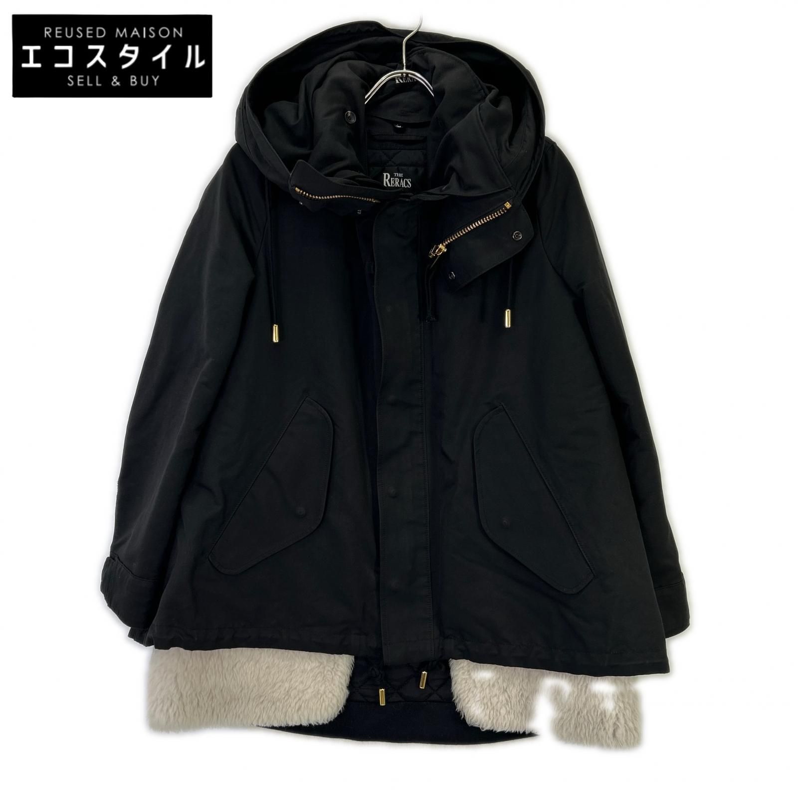 THE RERACS　ザ・リラクス　19FW-RECT-210L-LINER-J ブラック ボアライナー付き モッズコート　36