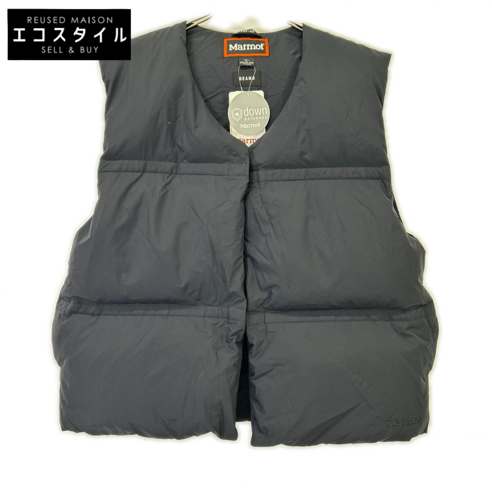 Marmot　マーモット　TOMQJL45BB BEAMS別注 ブラック マグネットダウンベスト　L