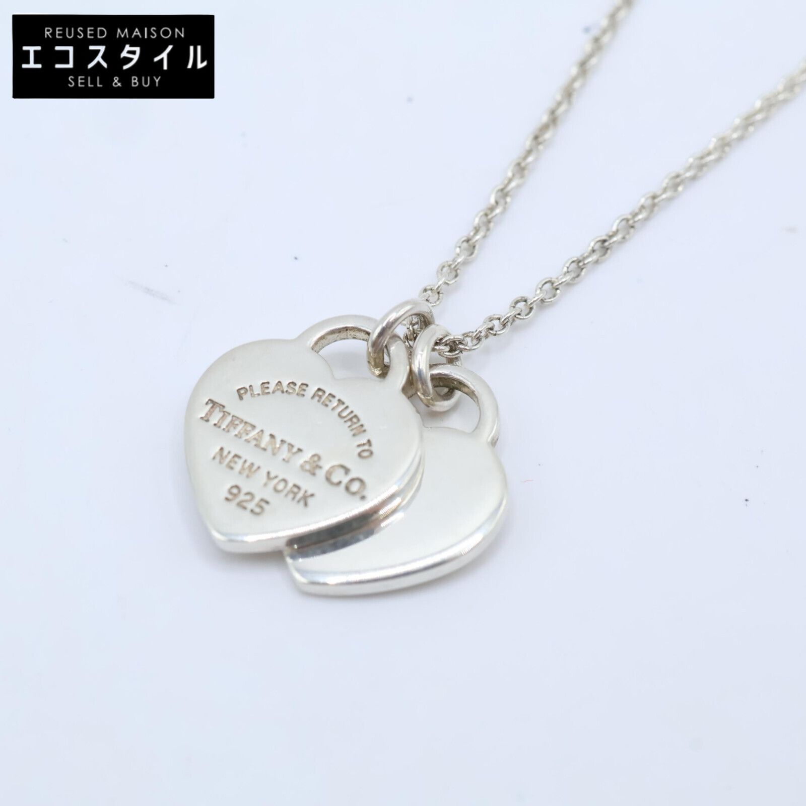 TIFFANY&Co.　ティファニー　リターントゥティファニー ダブルハートタグ ネックレス 925