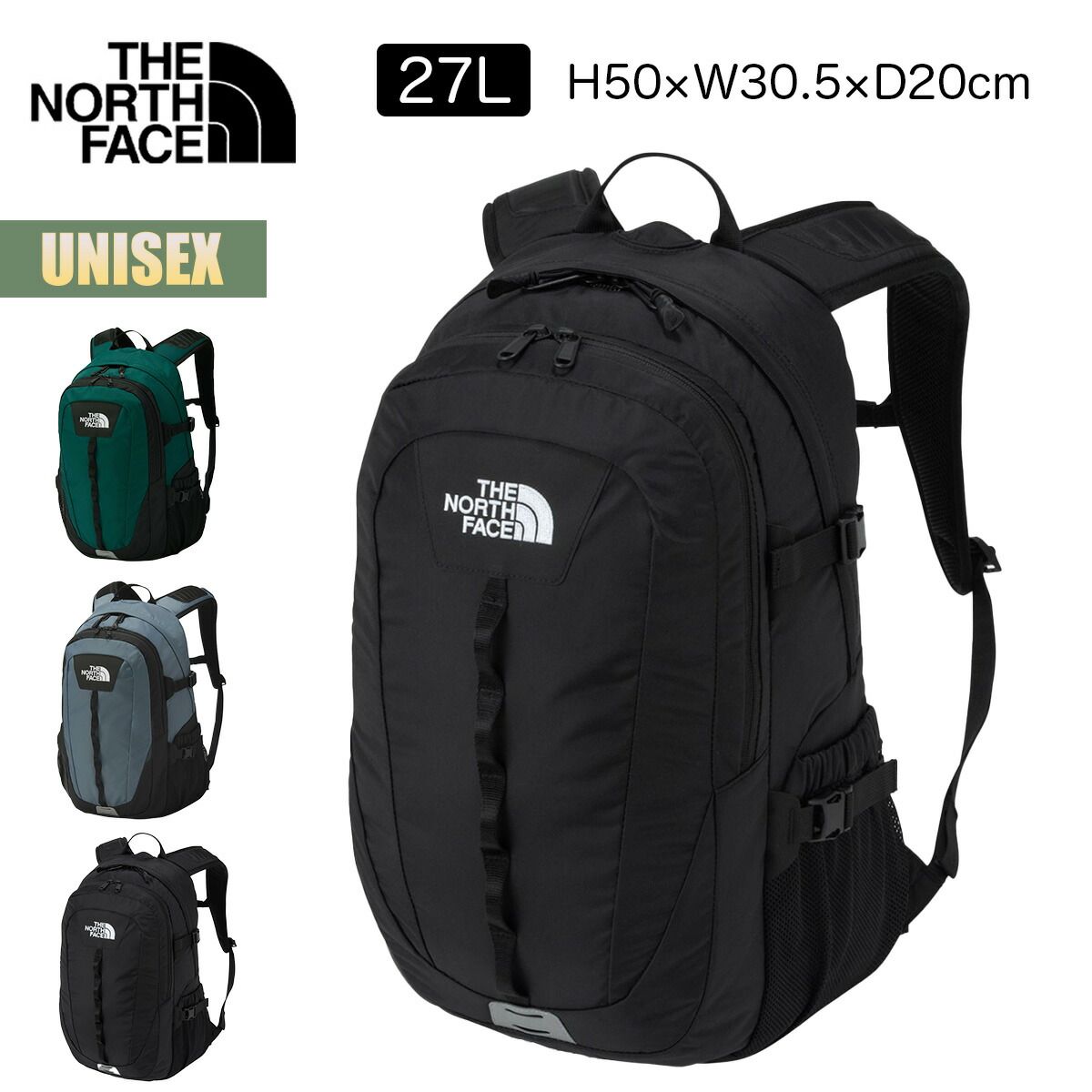 THE NORTH FACE HOT SHOT ブラック バックパック ノースフェイス