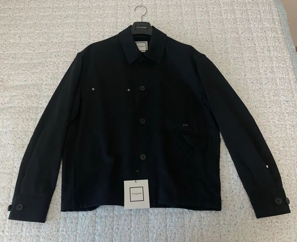 44 (新品) ウーヨンミ ウール シャツジャケット ブラック
