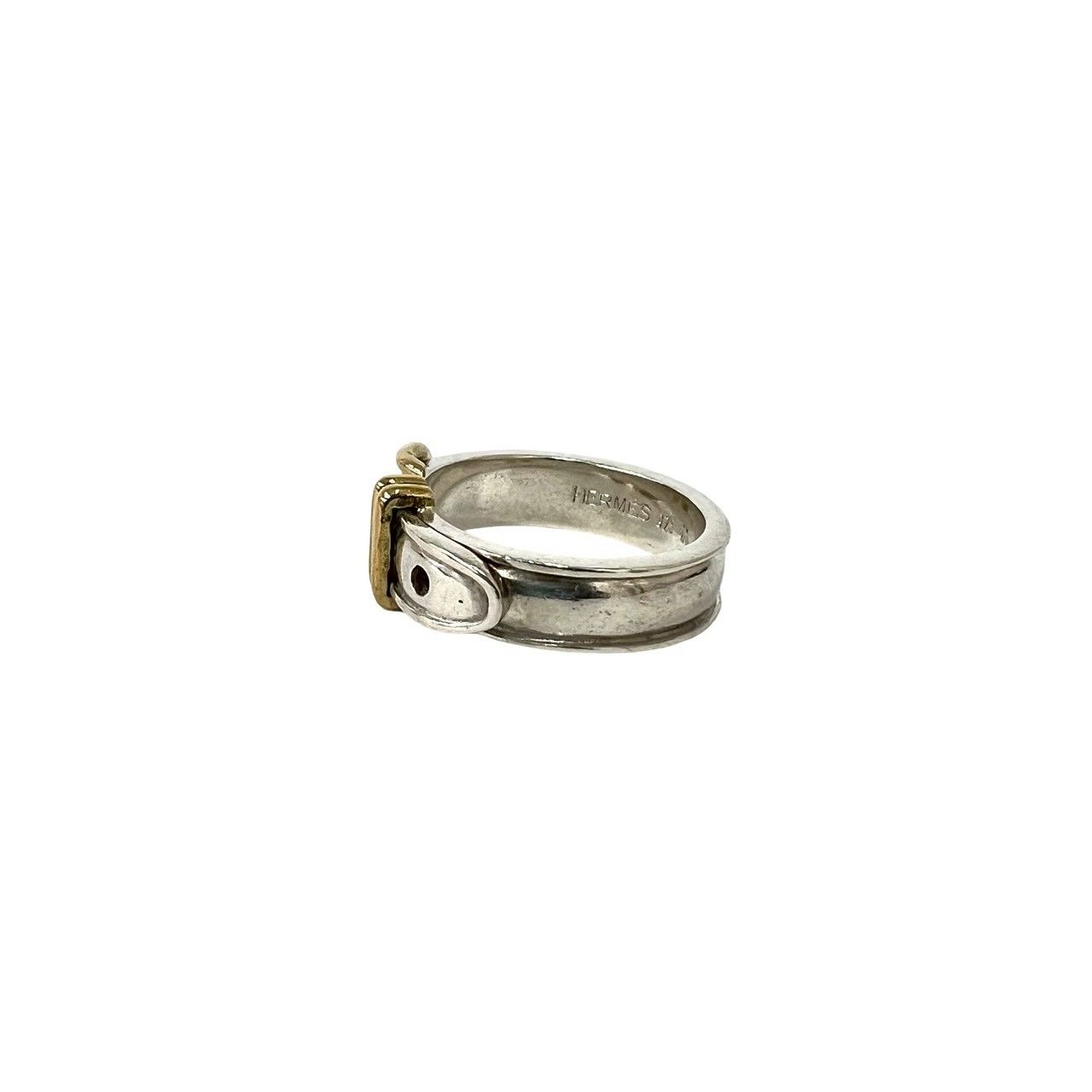 極 美品 HERMES エルメス サンチュール リング シルバー925 K18