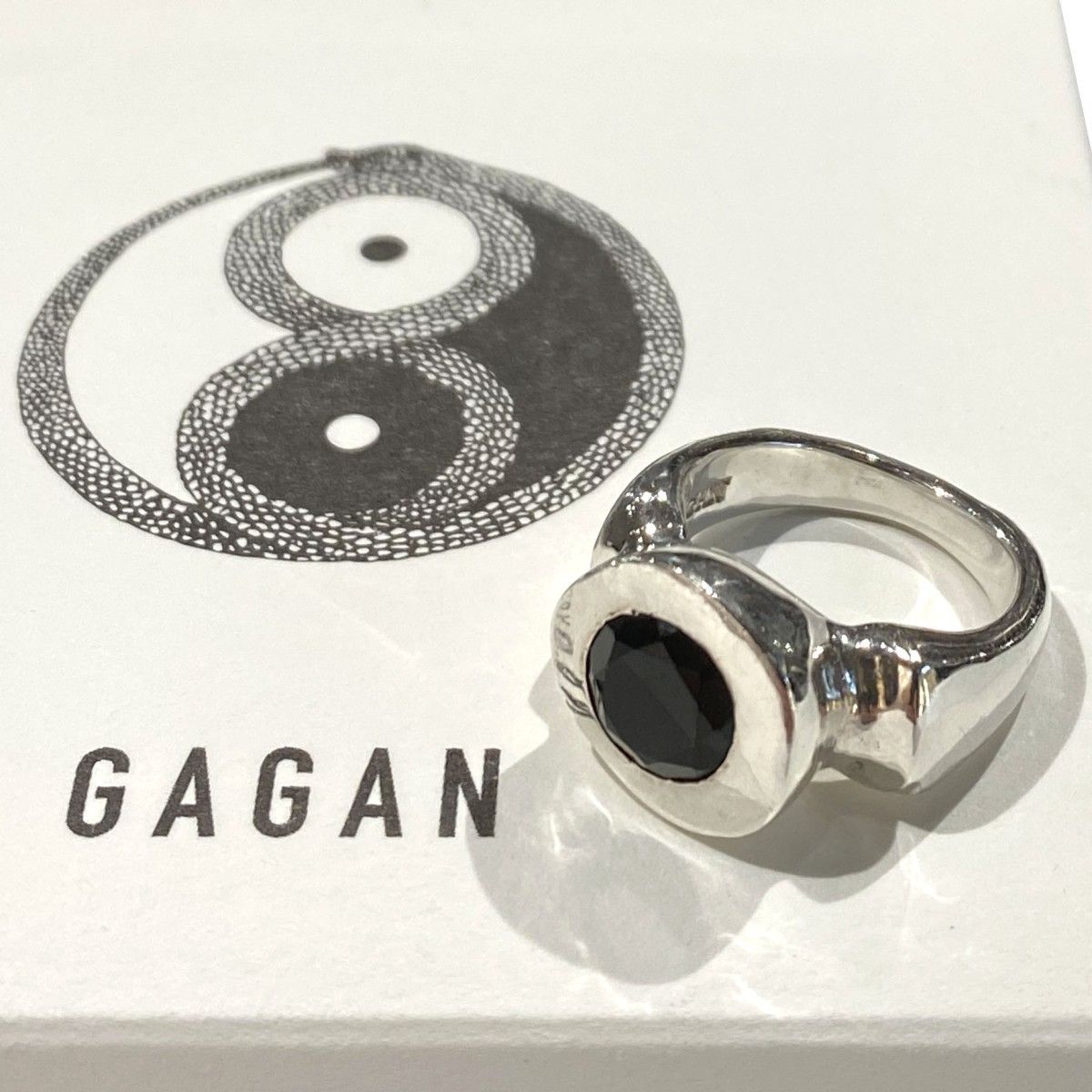 GAGAN betee天然石シルバー925リング 8069000146424