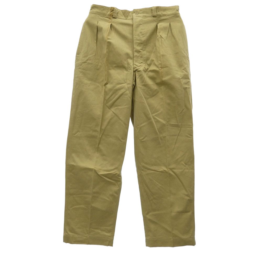 ヴィンテージ VINTAGE M52 フランス軍 ミリタリー チノ トラウザー パンツ ベージュ系 35【中古】