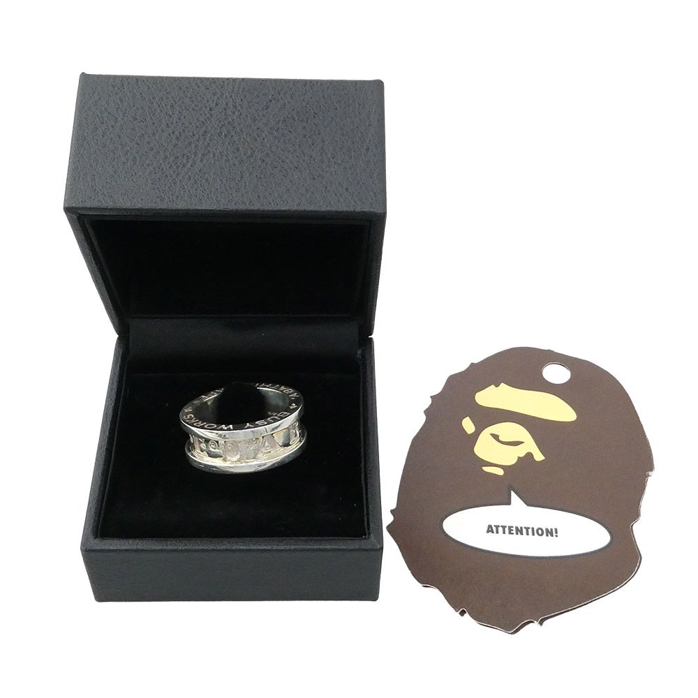A BATHING APE アベイシングエイプ 24SS 1K30182002 BAPE LOGO RING