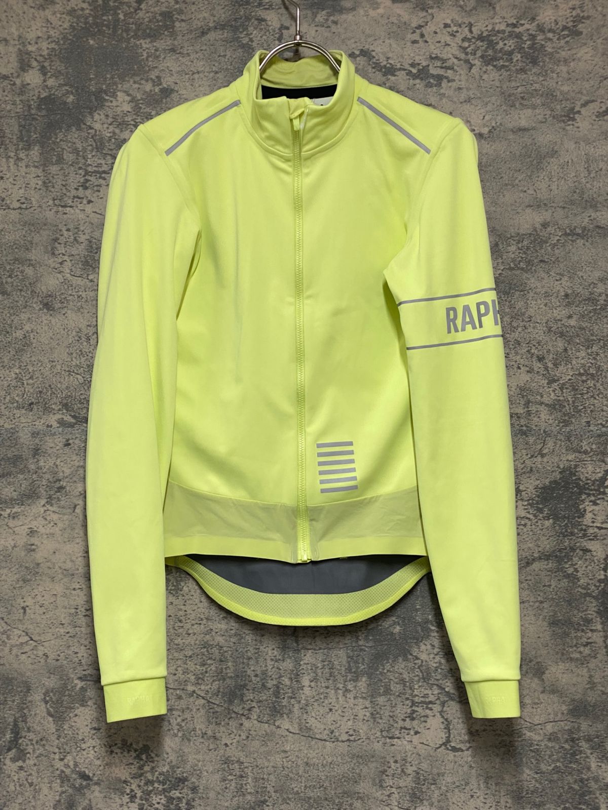 KG831 ラファ Rapha PRO TEAM LONG SLEEVE INFINIUM JERSEY 長袖 サイクルジャージ 黄 S GORE-TEX INFINIUM