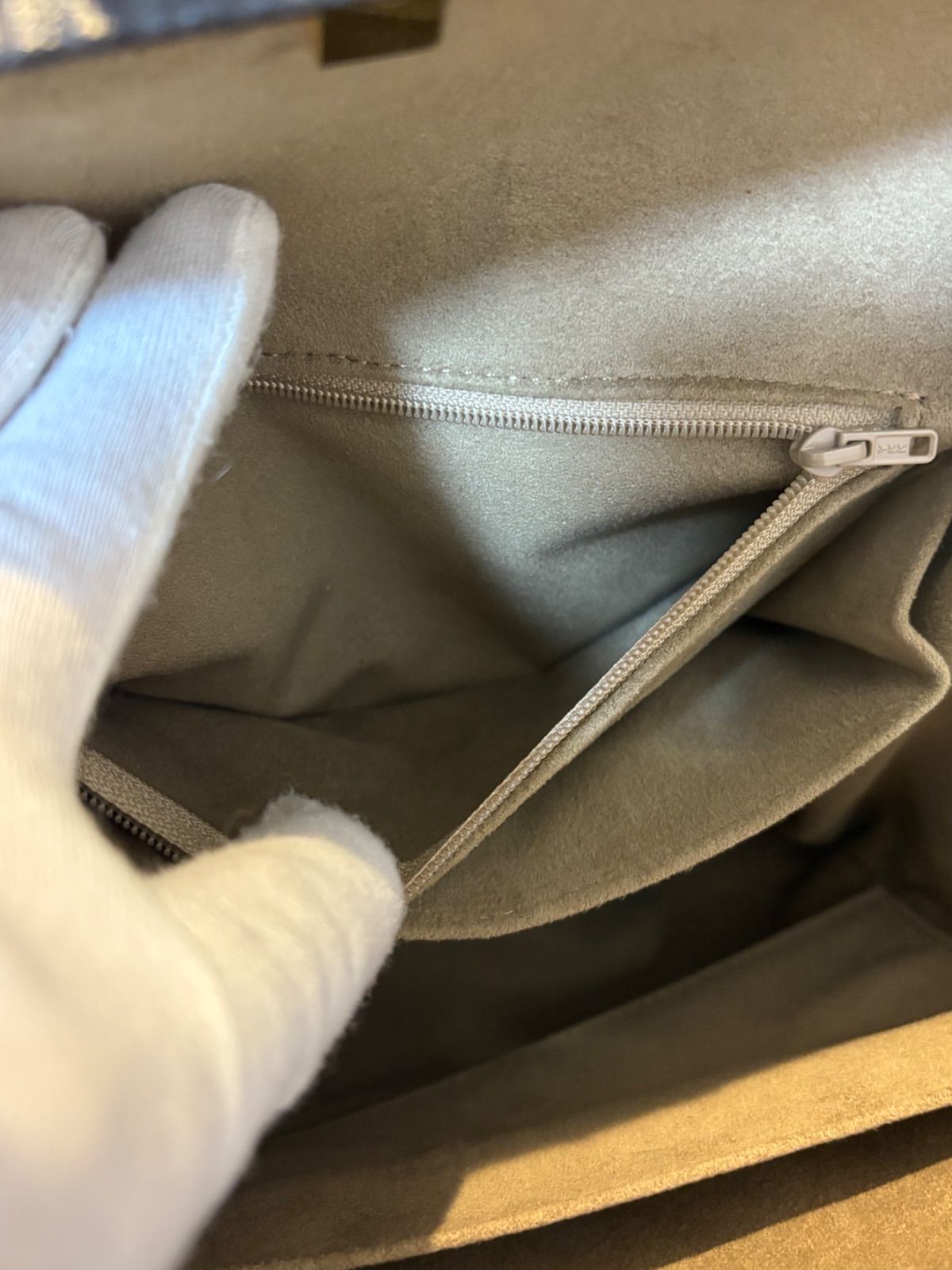 オーストリッチ レザー 本革 ブラック ゴールド金具 ハンドバッグ 