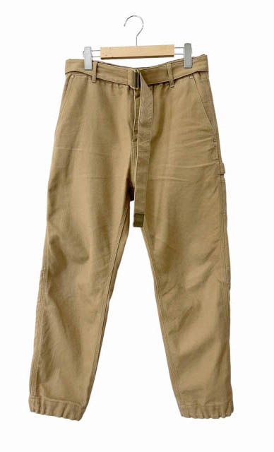 サカイ sacai ×Carhartt カーハート 23AW WIP Canvas Pants キャンバス ベルテッド ペインター パンツ 23-0555S 1 ベージュ ブランド古着ベクトル 中古260612