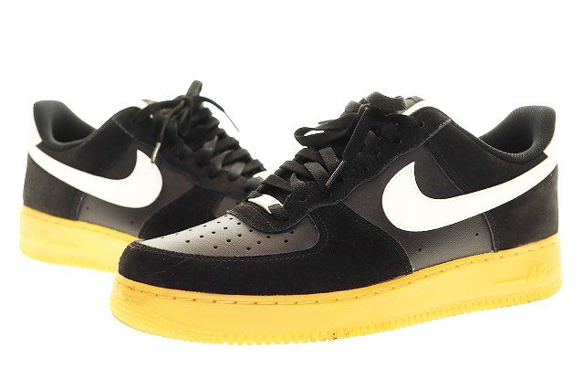 ナイキ NIKE AIR FORCE 1 '07 LV8 BLACK 29cm FQ8714-004 エア フォース スニーカー ローカット ガムソール ブラック 黒 【ブランド古着ベクトル】【中古】▲260612