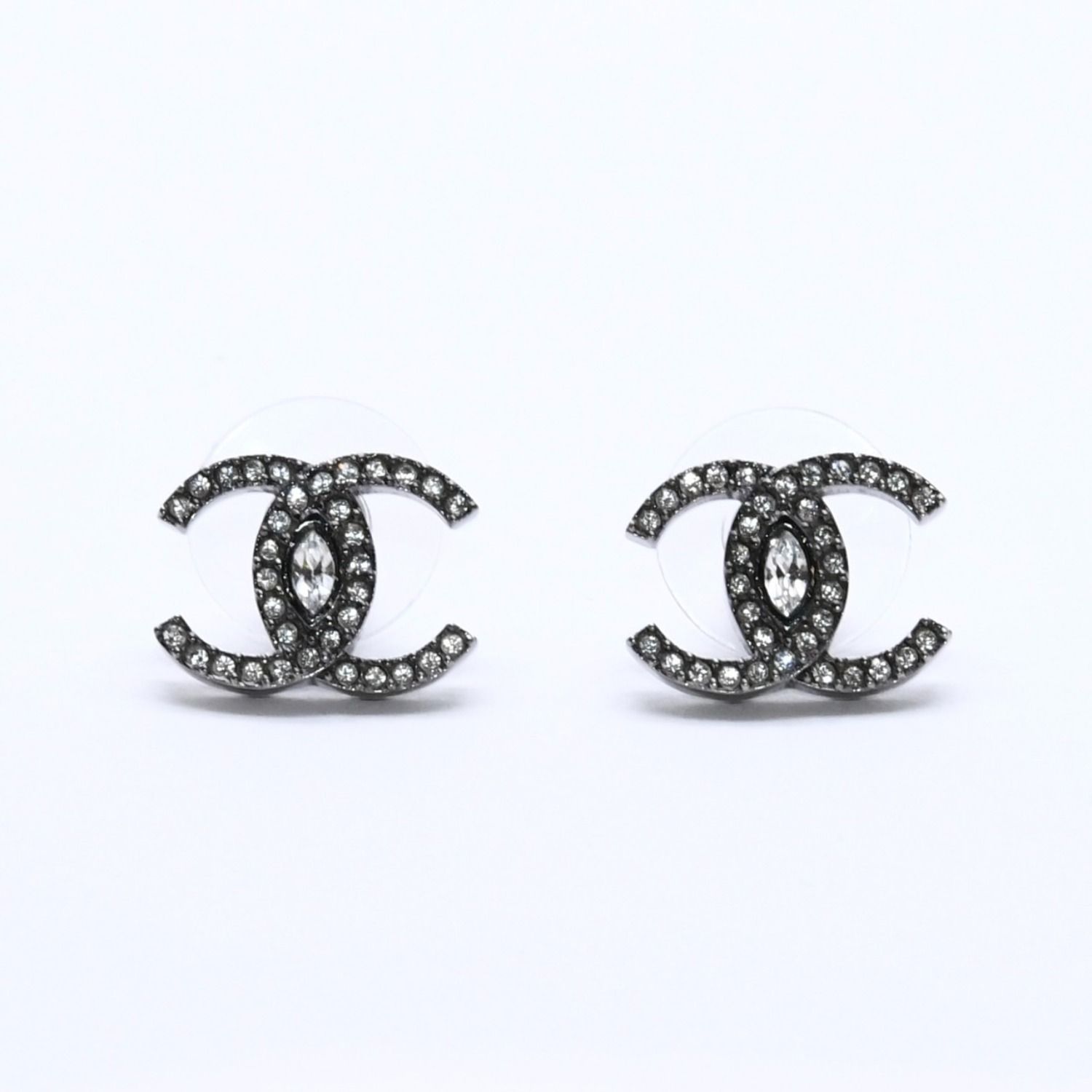 CHANEL シャネル ココマーク ラインストーン ピアス C21K 刻印 CHANEL シャネル ココマーク ピアス 重量約3.53g L21K刻印 ライン