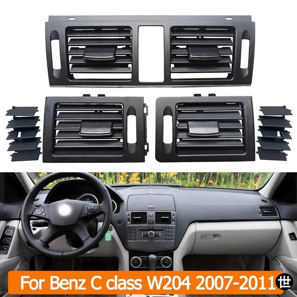 メルセデスベンツ Cクラス C180 C200 C220 C230 260 300 350 2007-2011 用版 LHD RHD W204 エアコングリルアウトレット
