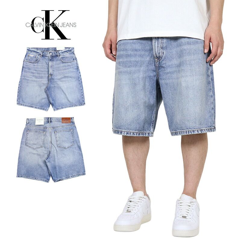 カルバンクライン ジーンズ ハーフパンツ CALVIN KLEIN JEANS CKジーンズ ショートパンツ デニムショーツ ウォッシュ加工 メンズ ブランド 大きいサイズ おしゃれ おすすめ 人気 ckj123 32 34 36