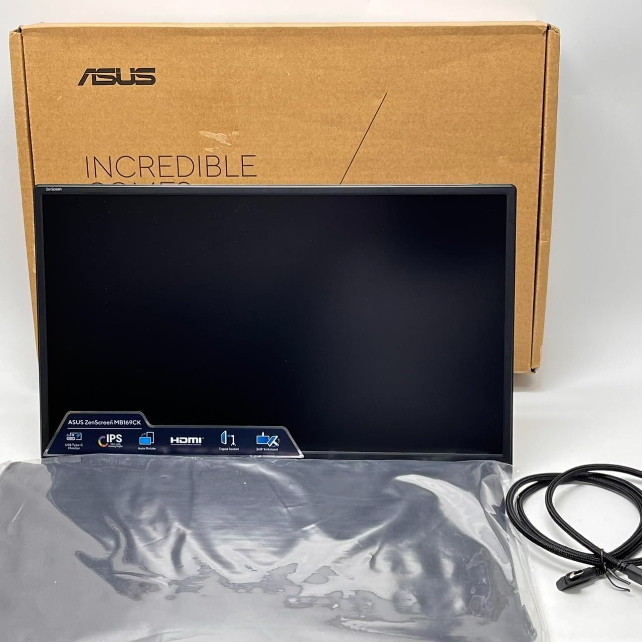 ASUS ポータブルモニター ZenScreen MB169CK-J ポータブルUSBモニター 