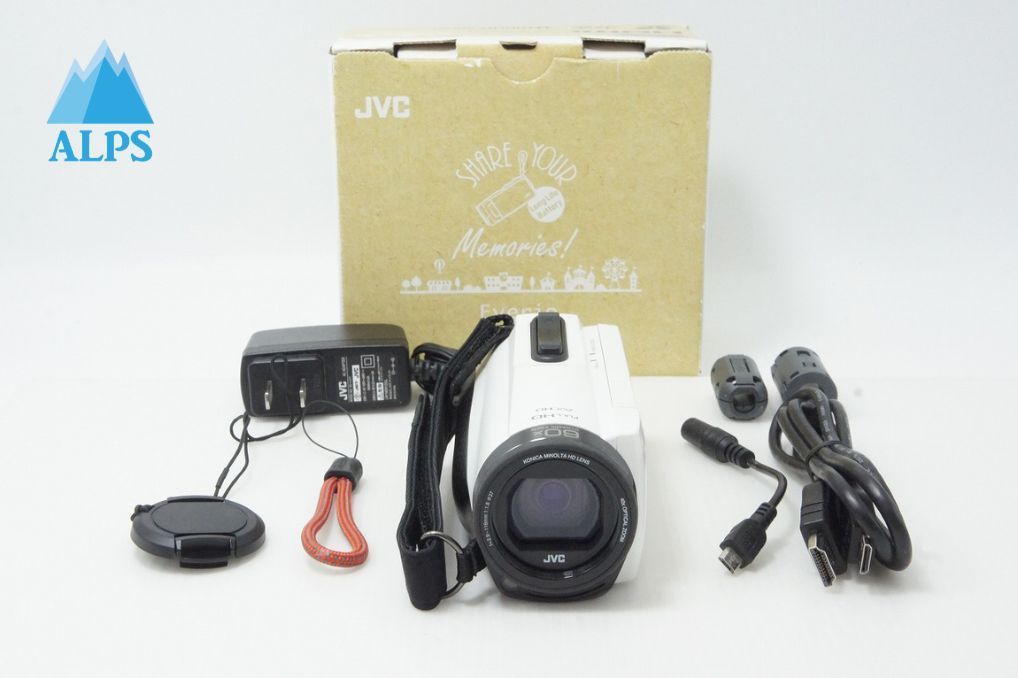 美品 JVC ケンウッド GZ-F270 デジタルビデオカメラ ホワイト 元箱付 260609i