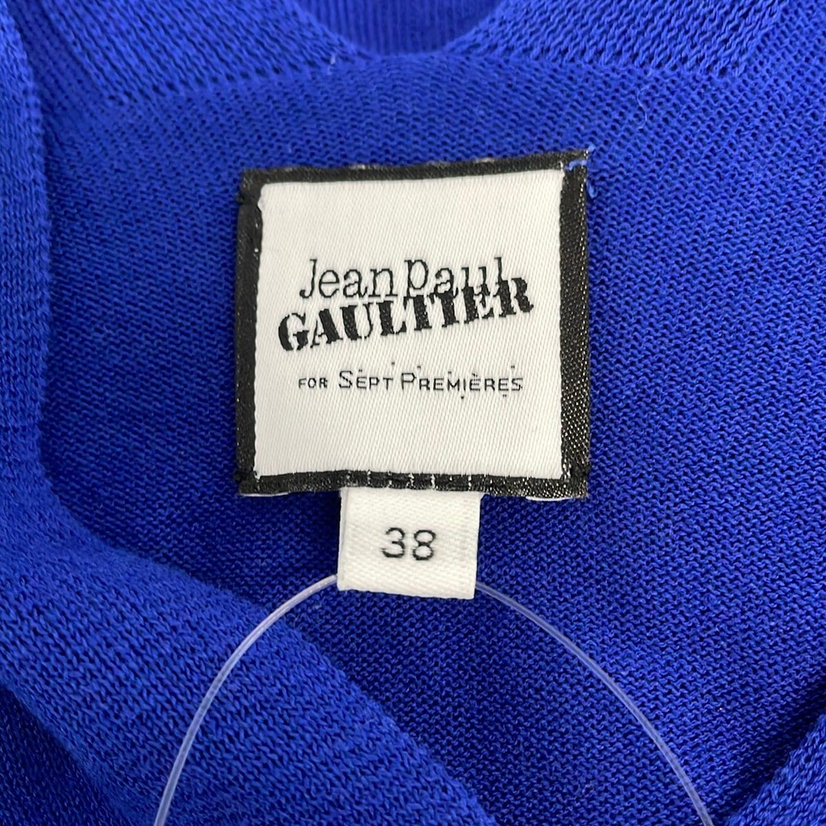 JeanPaulGAULTIER(ゴルチエ) 長袖カットソー サイズ38 M レディース美品 ブルー JeanPaulGAULTIER(ゴルチエ) 長袖カットソー サイズ38 M レディース美品 ブルー