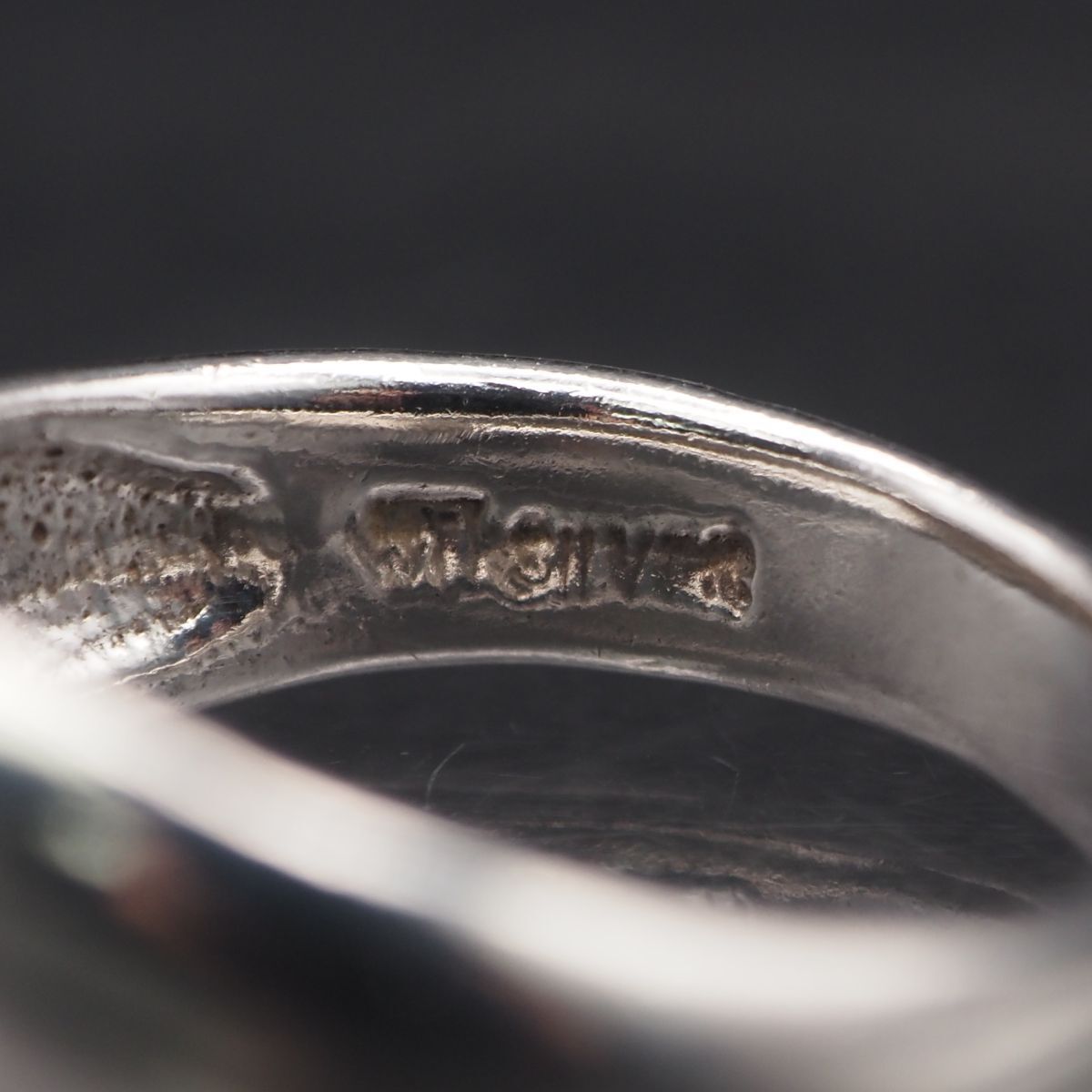 R769 ヴィンテージ SILVER刻印 リング シンプル デザイン シルバー