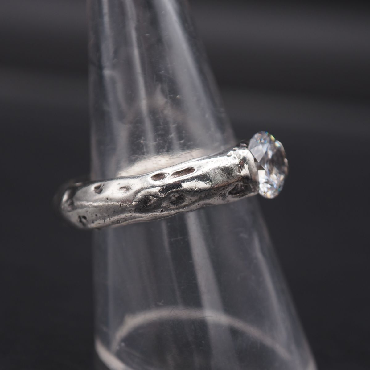 A182 e.m. イーエム SILVER刻印 リング キュービックジルコニア