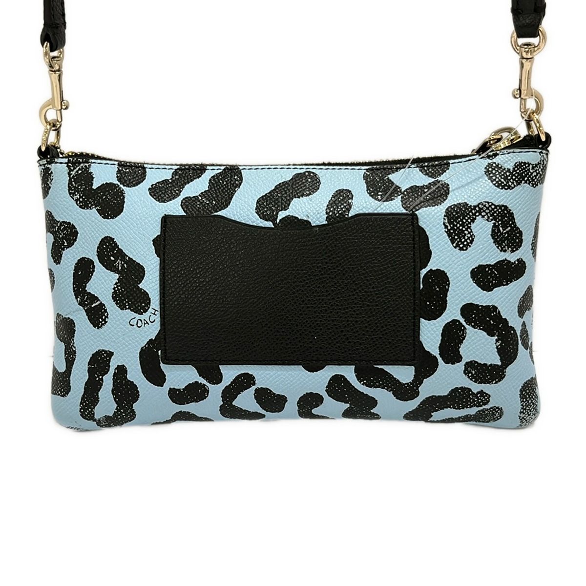 COACH(コーチ) ショルダーバッグ オセロット レオパード レザー クロス 