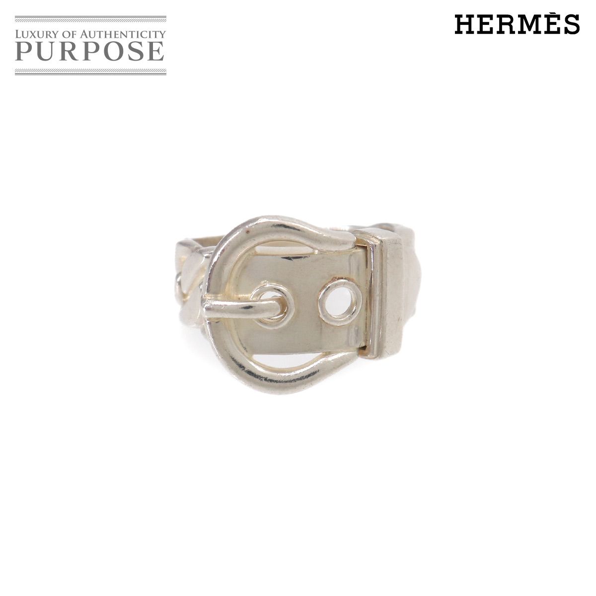 エルメス HERMES ブックル セリエ リング SV 925 シルバー 指輪 