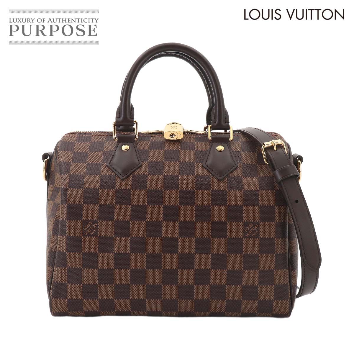 未使用 展示品 ルイ ヴィトン LOUIS VUITTON ダミエ スピーディ バンドリエール 25 2way ハンド ショルダー バッグ エベヌ N41368 90324956