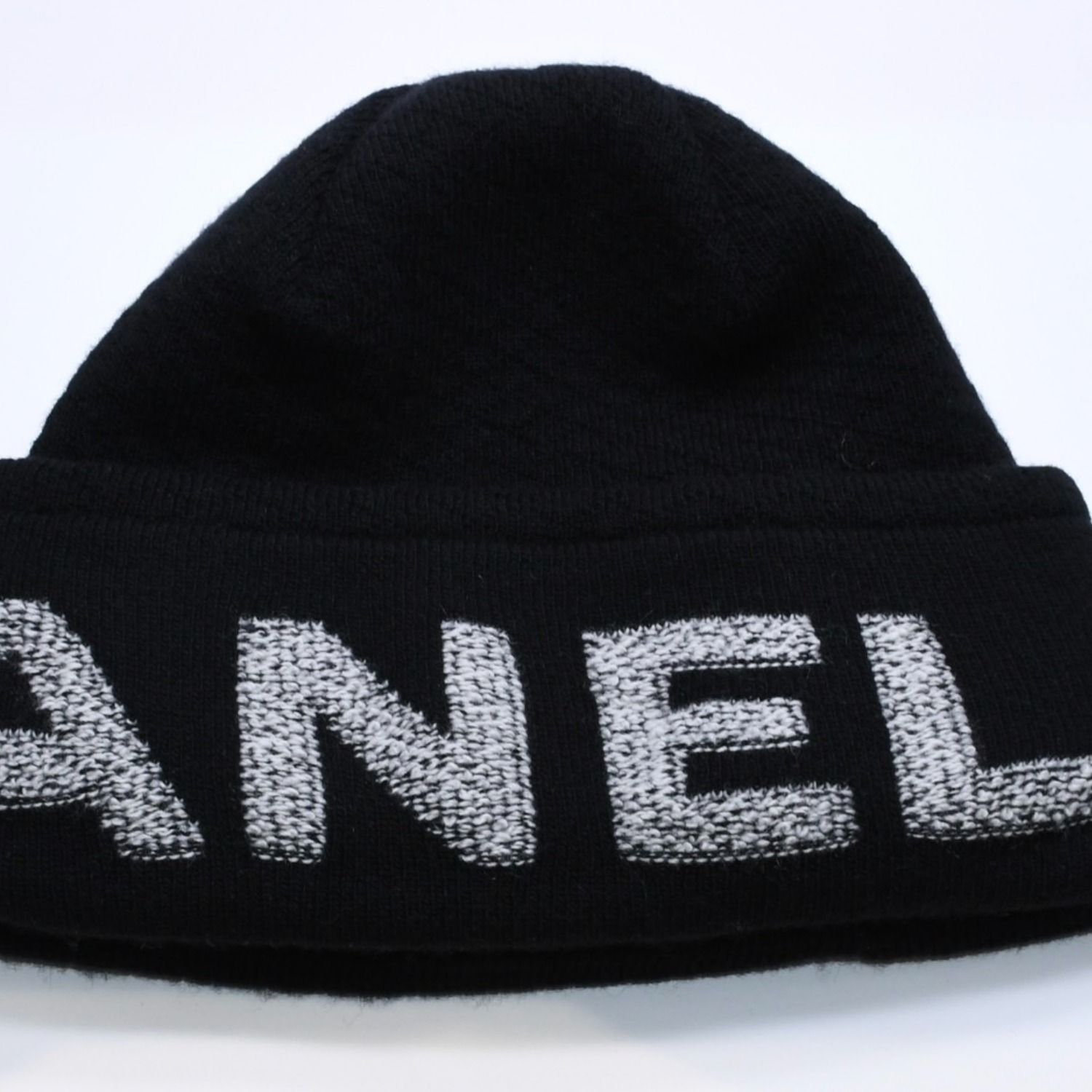 新品同様 CHANEL シャネル ビーニー ニットキャップ フリーサイズ