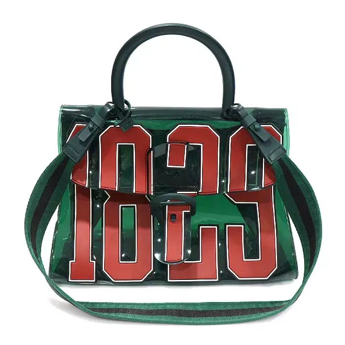 Delvaux（デルヴォー）限定モデル グリーン ラバー ブリアン トップハンドル 2WAY CO78686ETC