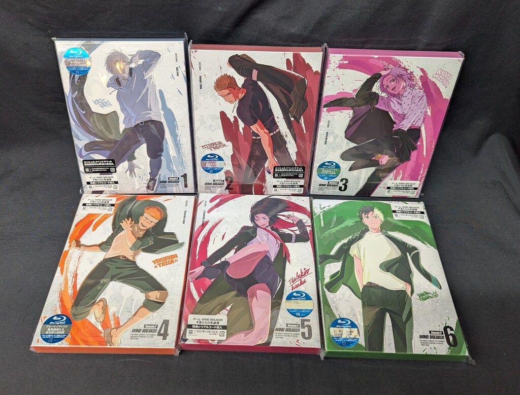 アニメBlu-ray ※サンプル品 WIND BREAKER Season 2 完全生産限定版 全6巻セット 全6巻