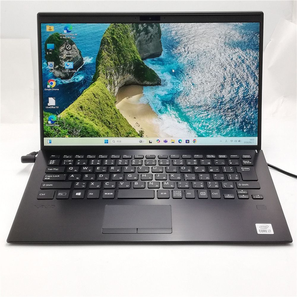中古美品 Wi-Fi有 ソニー ノートパソコン SONY VAIO VJPK13C11N Core i7 1065G7 16GB 256GB 高速SSD 無線LAN Windows11 Office済 即使用可