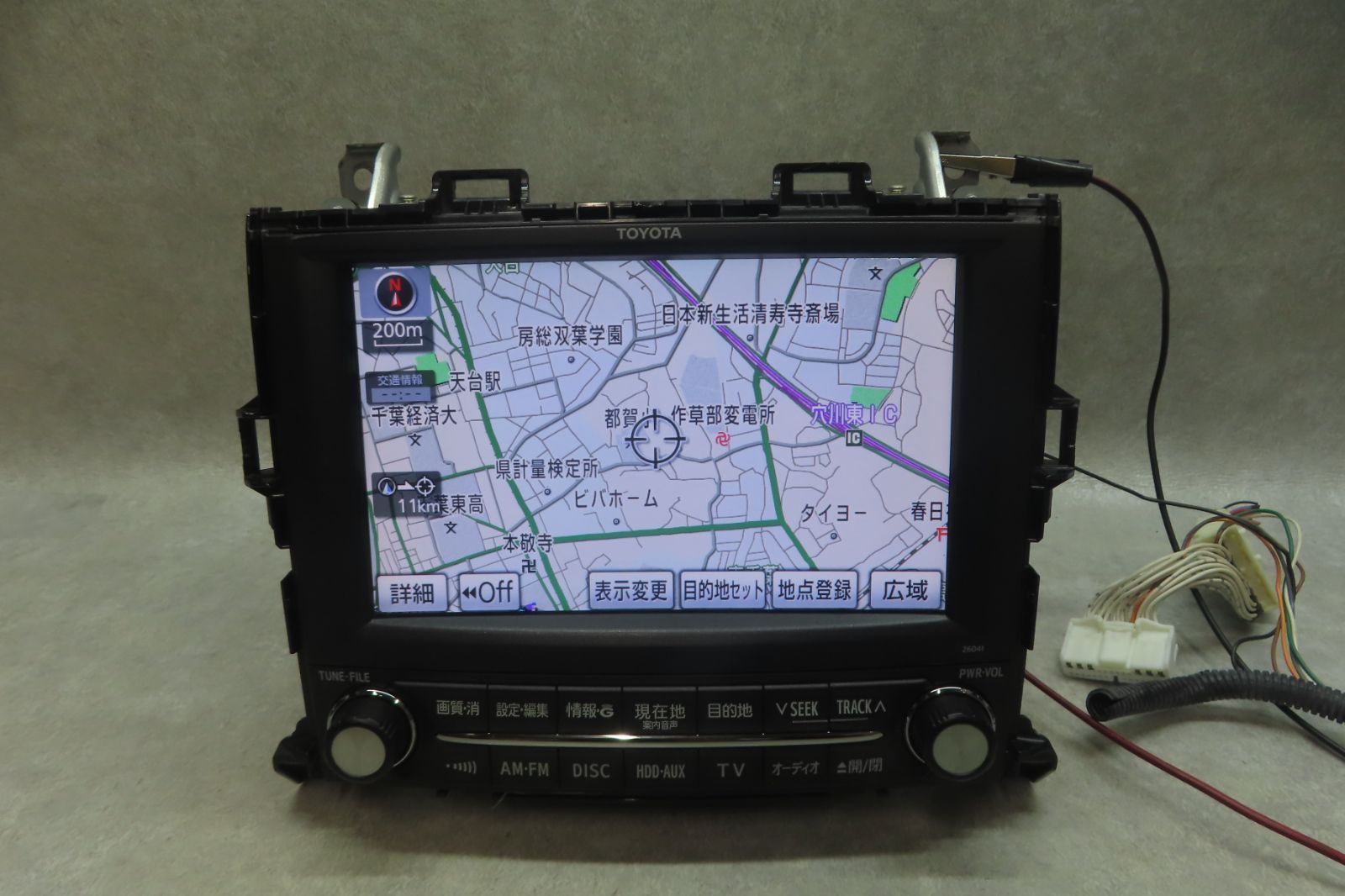 地図2018★F6774/トヨタ純正 アルファード/ヴェルファイア 前期 20系 86100-58044/26041 ANH20W ANH25W GGH20W GGH25W ナビモニター DVD MD