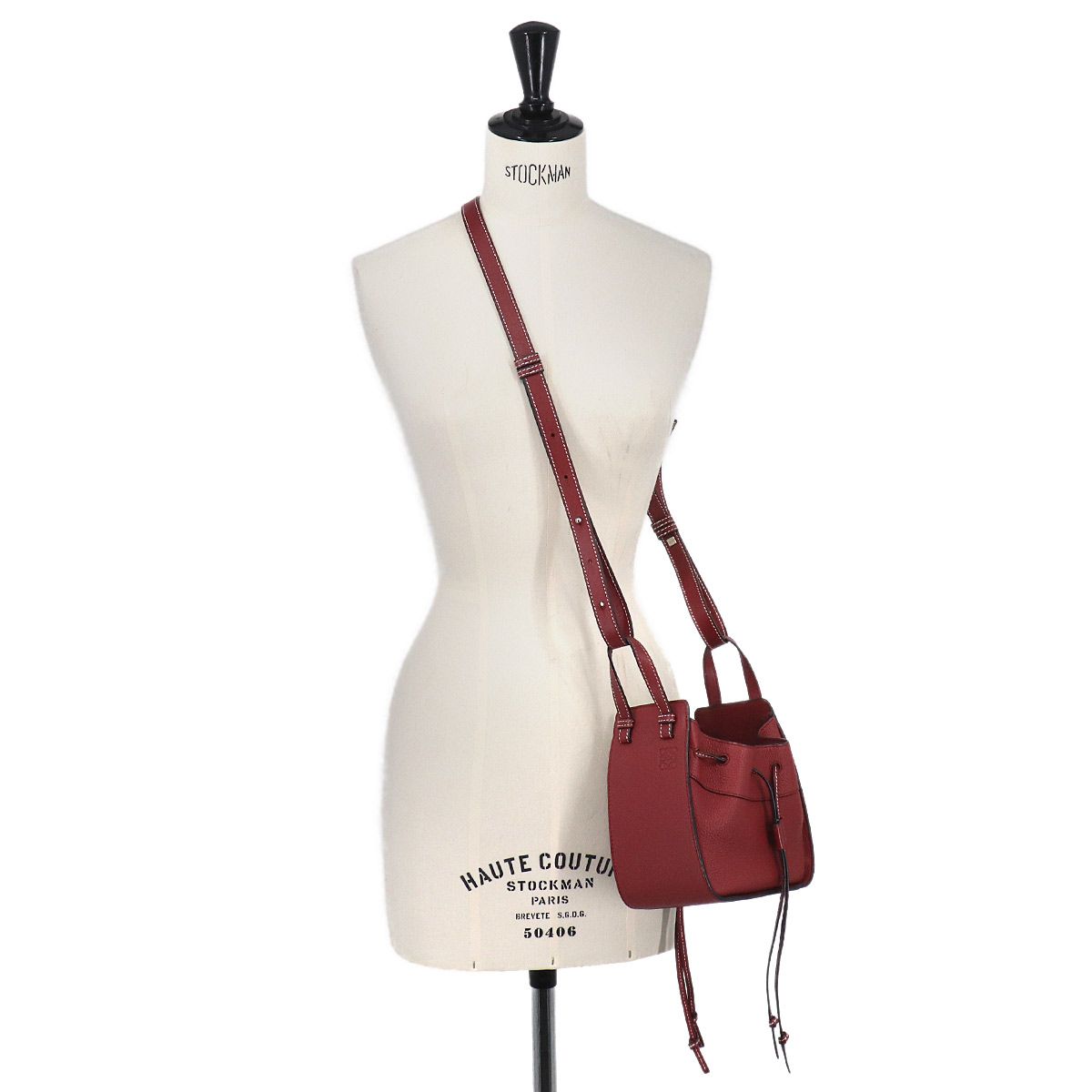 新品同様 ロエベ LOEWE ハンモック ドローストリング ミニ 2way ハンド