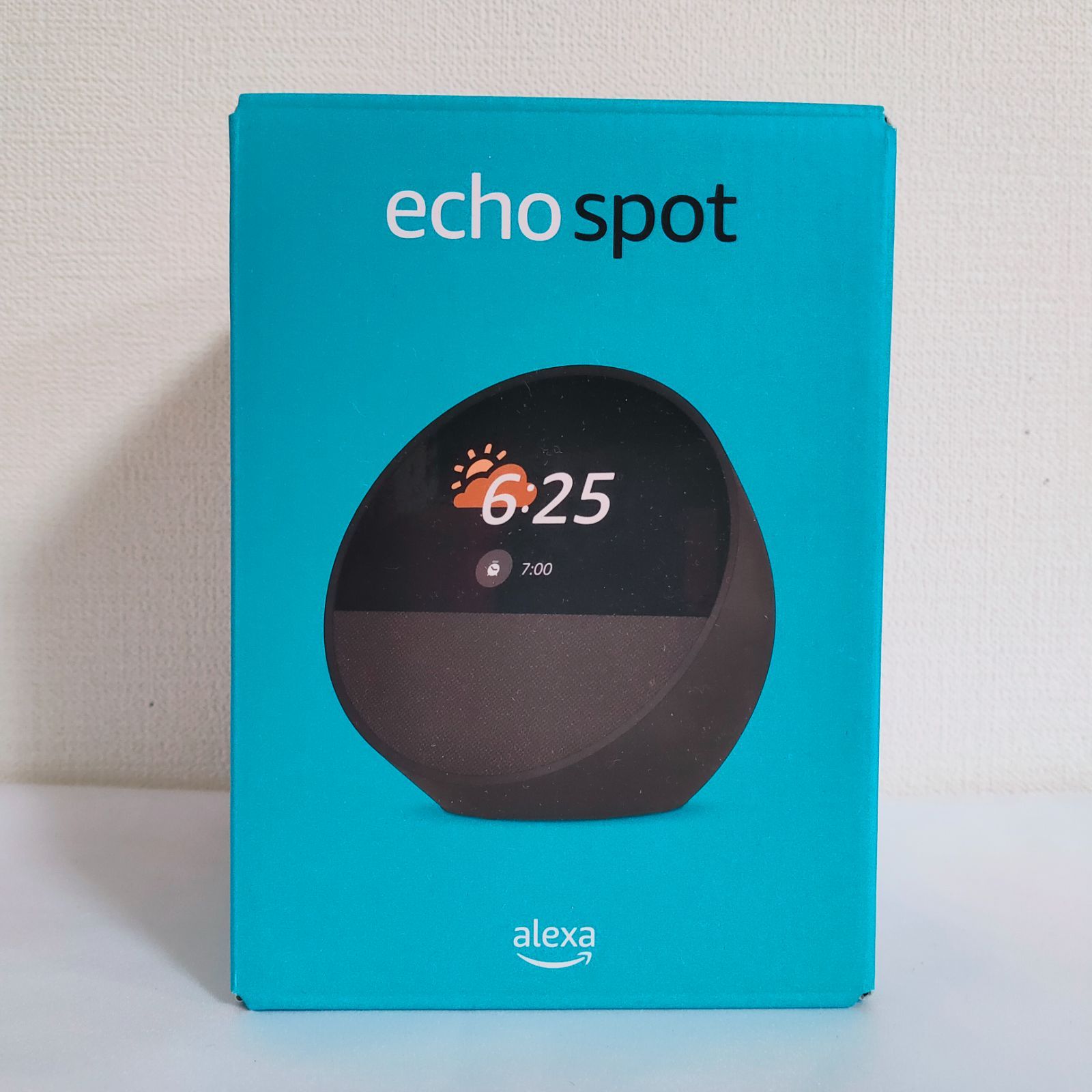 【送料無料】Amazon Echo Spot（2024年発売）スマートアラームクロック with Alexa（ブラック）