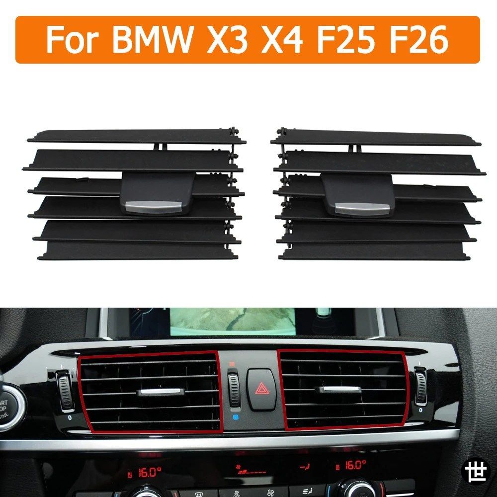 BMW X3 X4 F25 F26 2011-2018用版フロントセントラルエアコンACベントグリルアウトレットタブクリップリペアキット