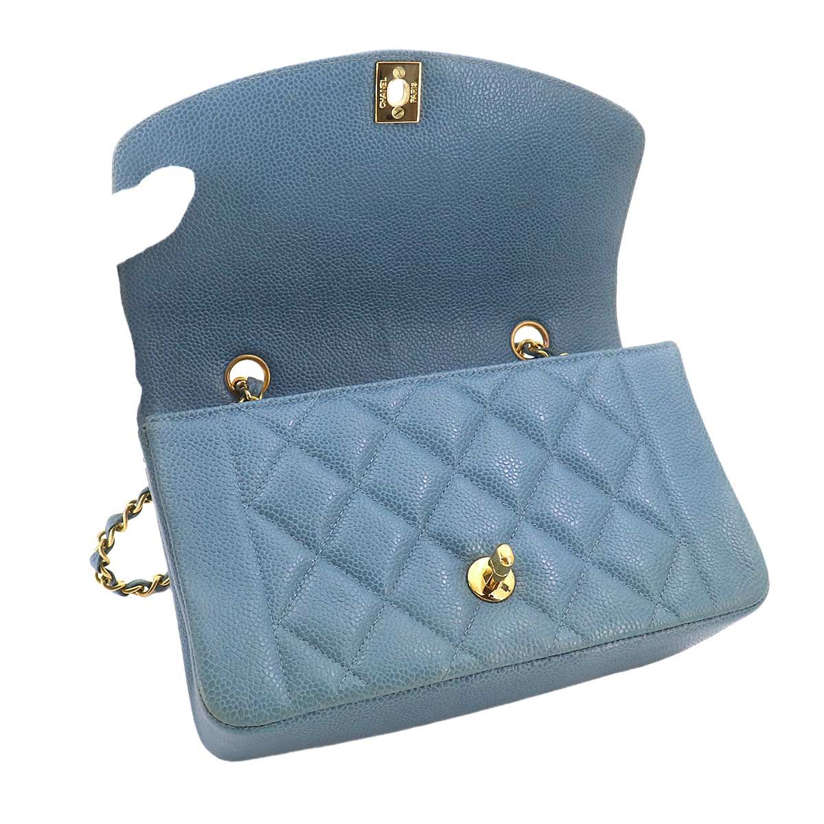 美品 シャネル CHANEL ダイアナ マトラッセ 22 チェーン ショルダー 