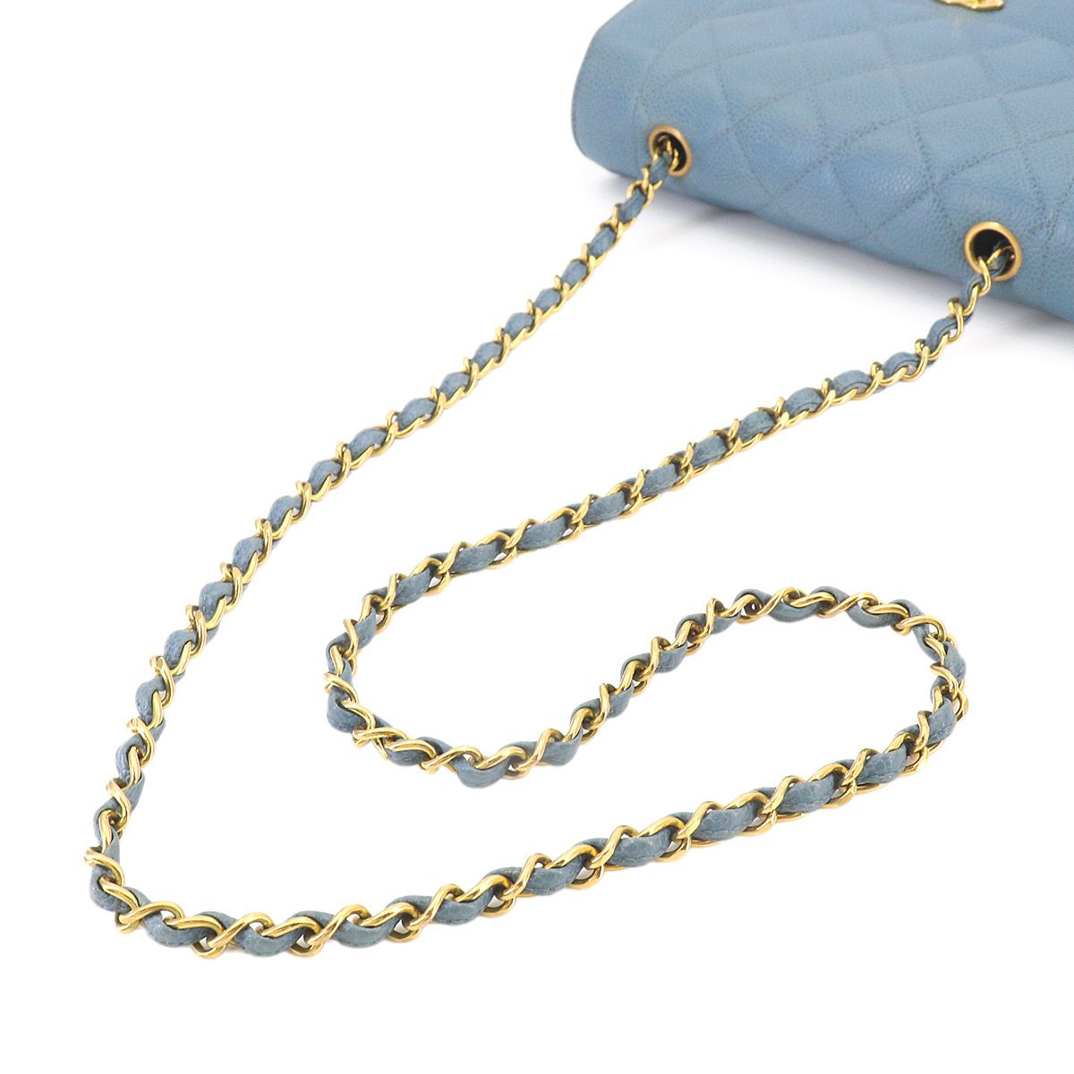 美品 シャネル CHANEL ダイアナ マトラッセ 22 チェーン ショルダー 