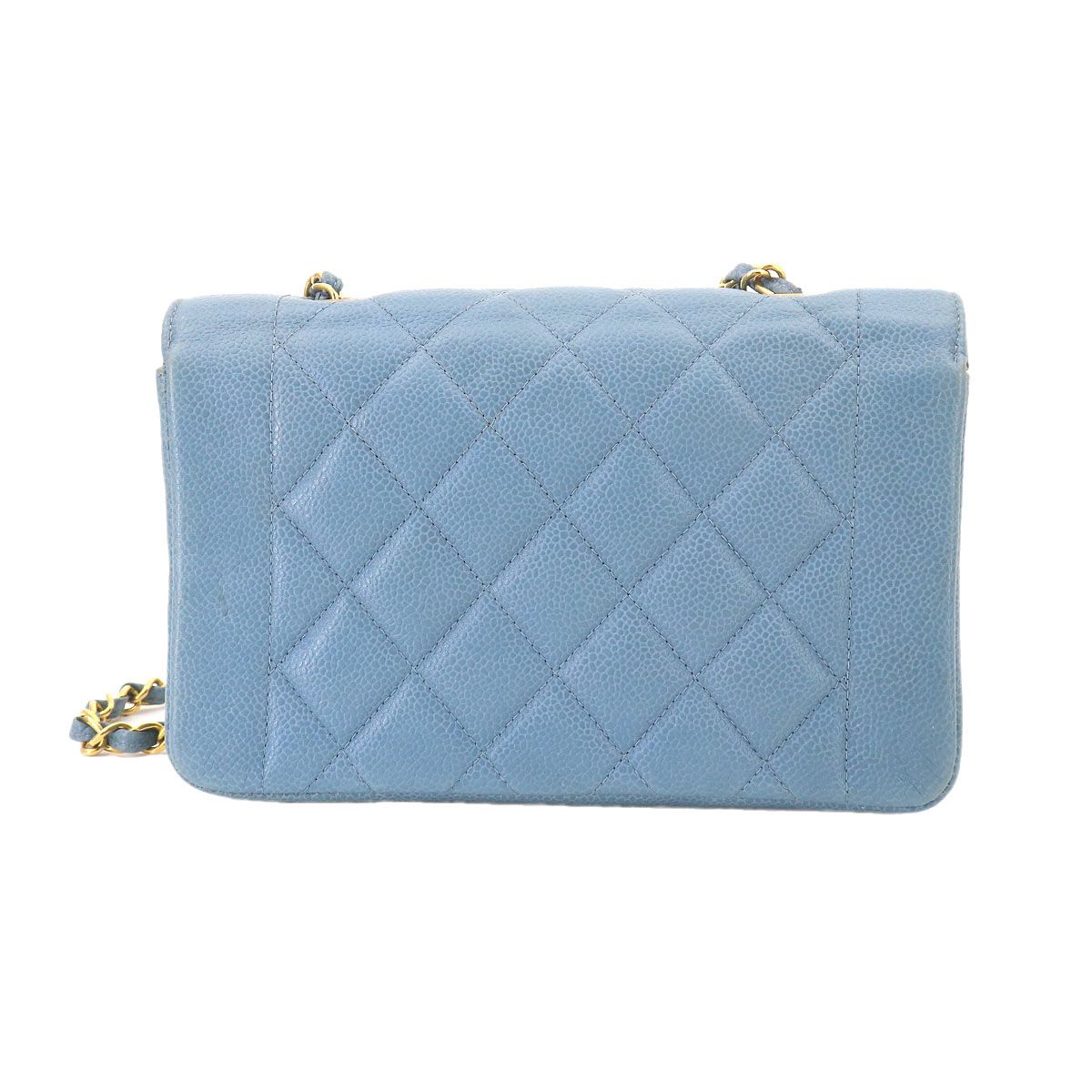 美品 シャネル CHANEL ダイアナ マトラッセ 22 チェーン ショルダー 