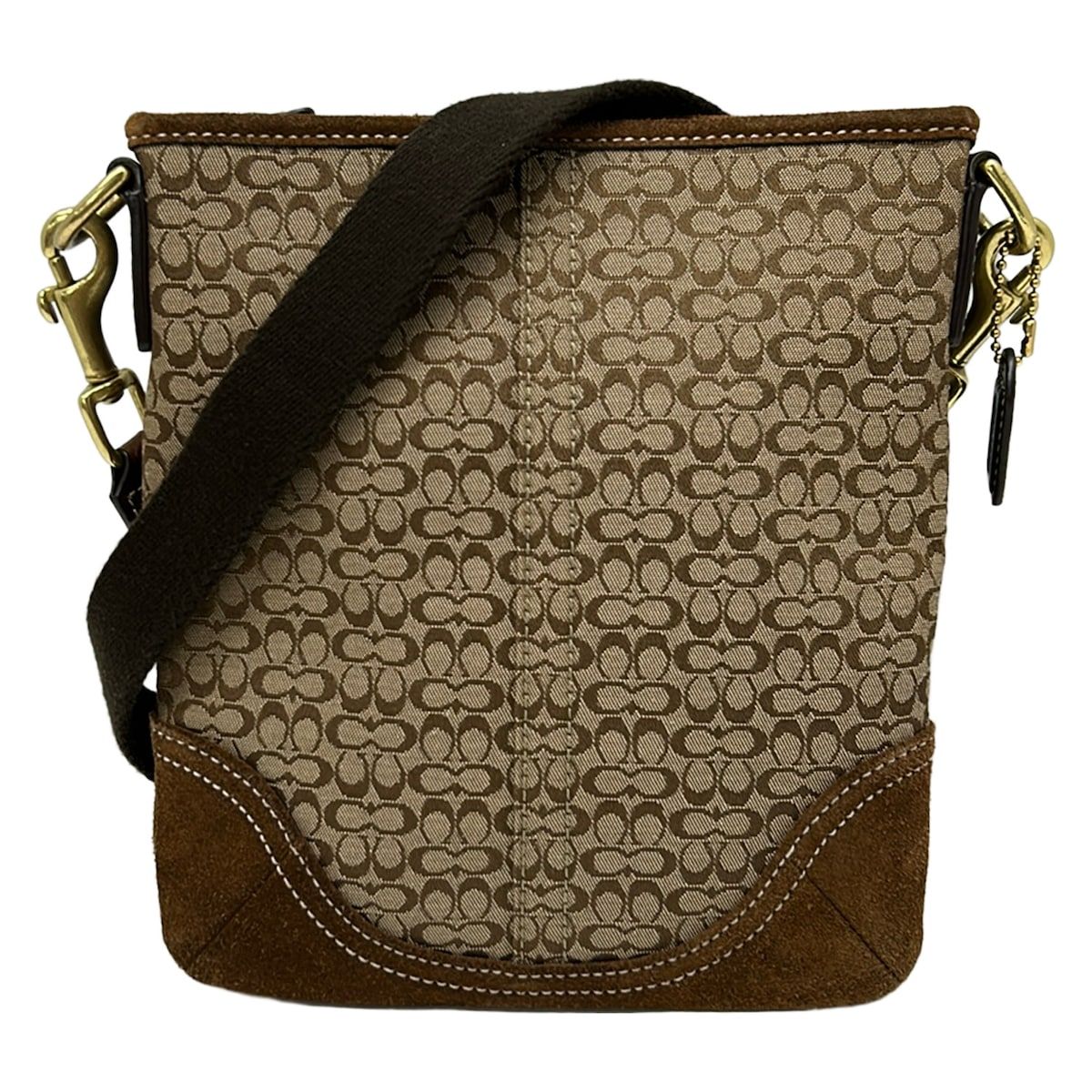 COACH(コーチ) ショルダーバッグ ミニシグネチャー柄 1584 カーキ 