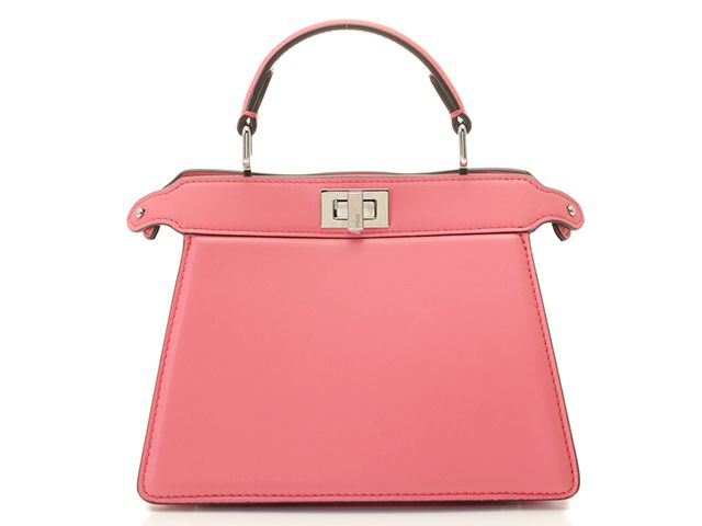 FENDI フェンディ バッグ ピーカブー アイシーユー プチ ピンク レザー ﾊﾞｯｸﾞ 8BN335 ショルダーバッグ レザー ピンク レディース【中古】436