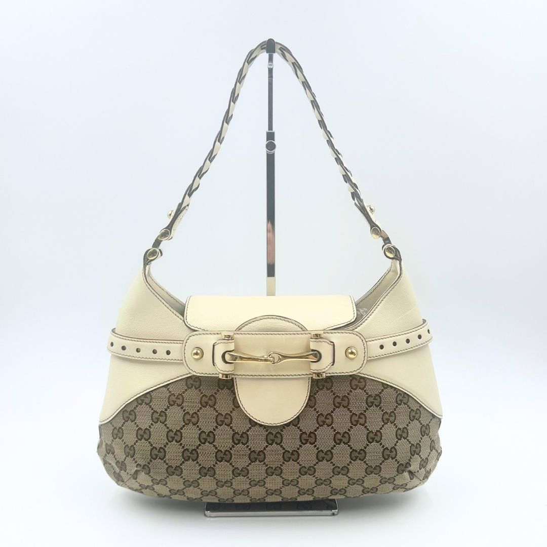 美品】Gucci ホースビット GGキャンバス ワンショルダーバッグ - メルカリ