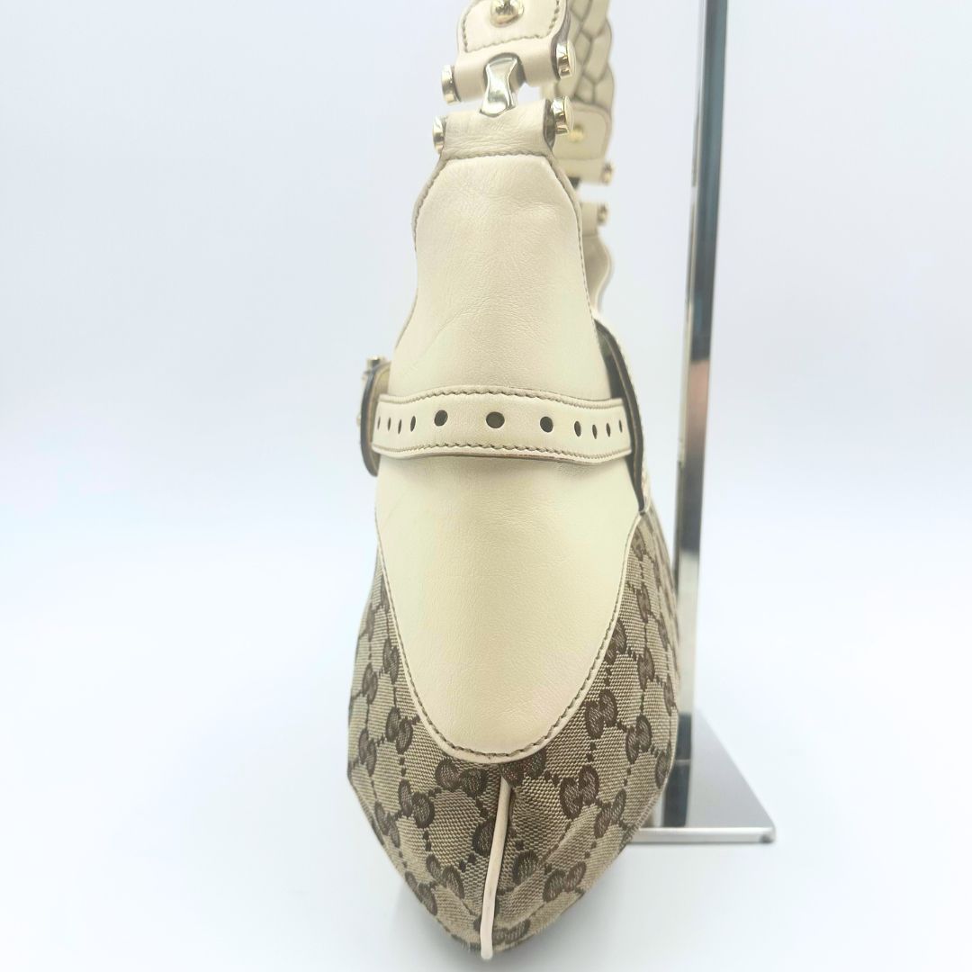 美品】Gucci ホースビット GGキャンバス ワンショルダーバッグ - メルカリ